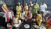 H.H. Shrimat Sadyojat Shankarashram  Swamiji's  visit to  Shri Mahabaleshwar Temple - Gokarna (21st June 2023)